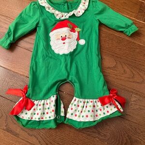 Baby girl Christmas Romper